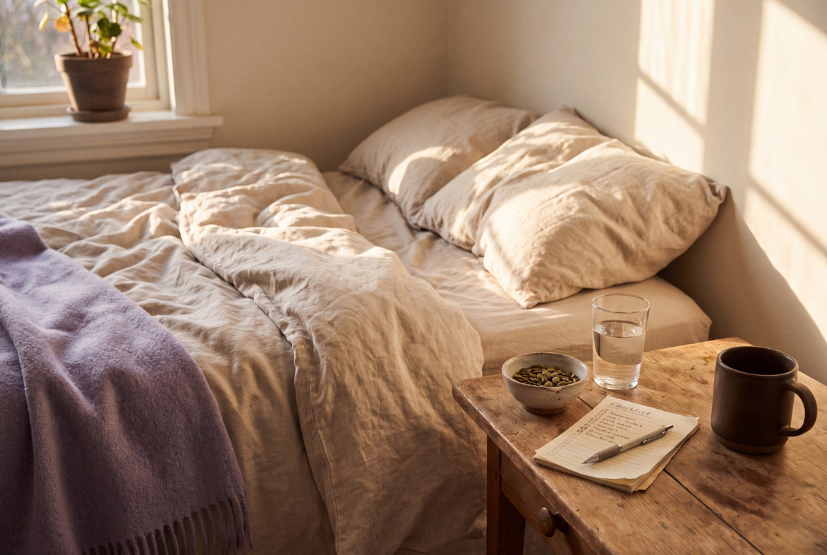 Luteal phase self-care checklist for the week before