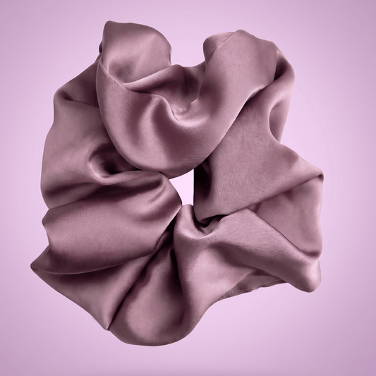 Satin Scrunchie Girl Chocolate