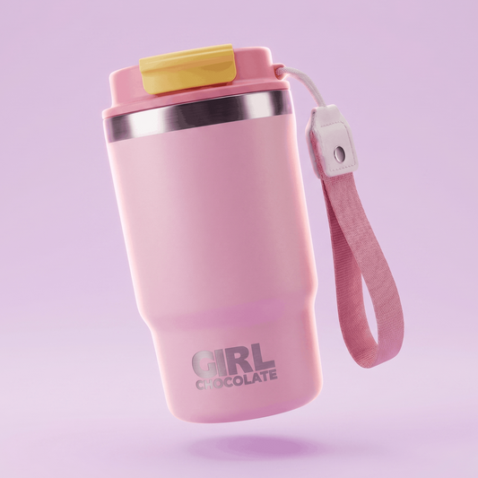 Stainless Steel Tumbler Girl Chocolate